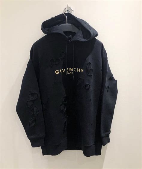 yellow givenchy hoodie|givenchy paris sweatshirt destroyed.